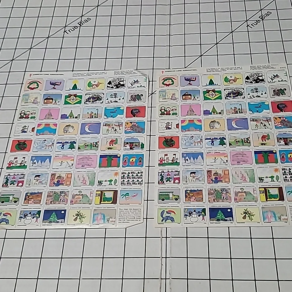 American Lung‎ Association Holiday Sheets- vintage